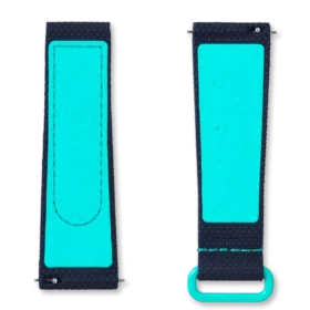 MoonSwatch donkerblauw/turkoois rubber