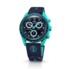 MoonSwatch donkerblauw/turkoois rubber MoonSwatch donkerblauw/turkoois rubber
