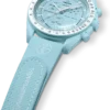 MoonSwatch lichtblauw/wit rubber MoonSwatch lichtblauw/wit rubber