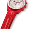 MoonSwatch rood/wit rubber MoonSwatch rood/wit rubber