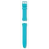 New Gent-siliconenband in blauw-turkoois
